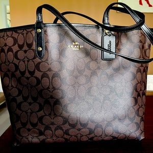 Coach Signature Reversible Tote